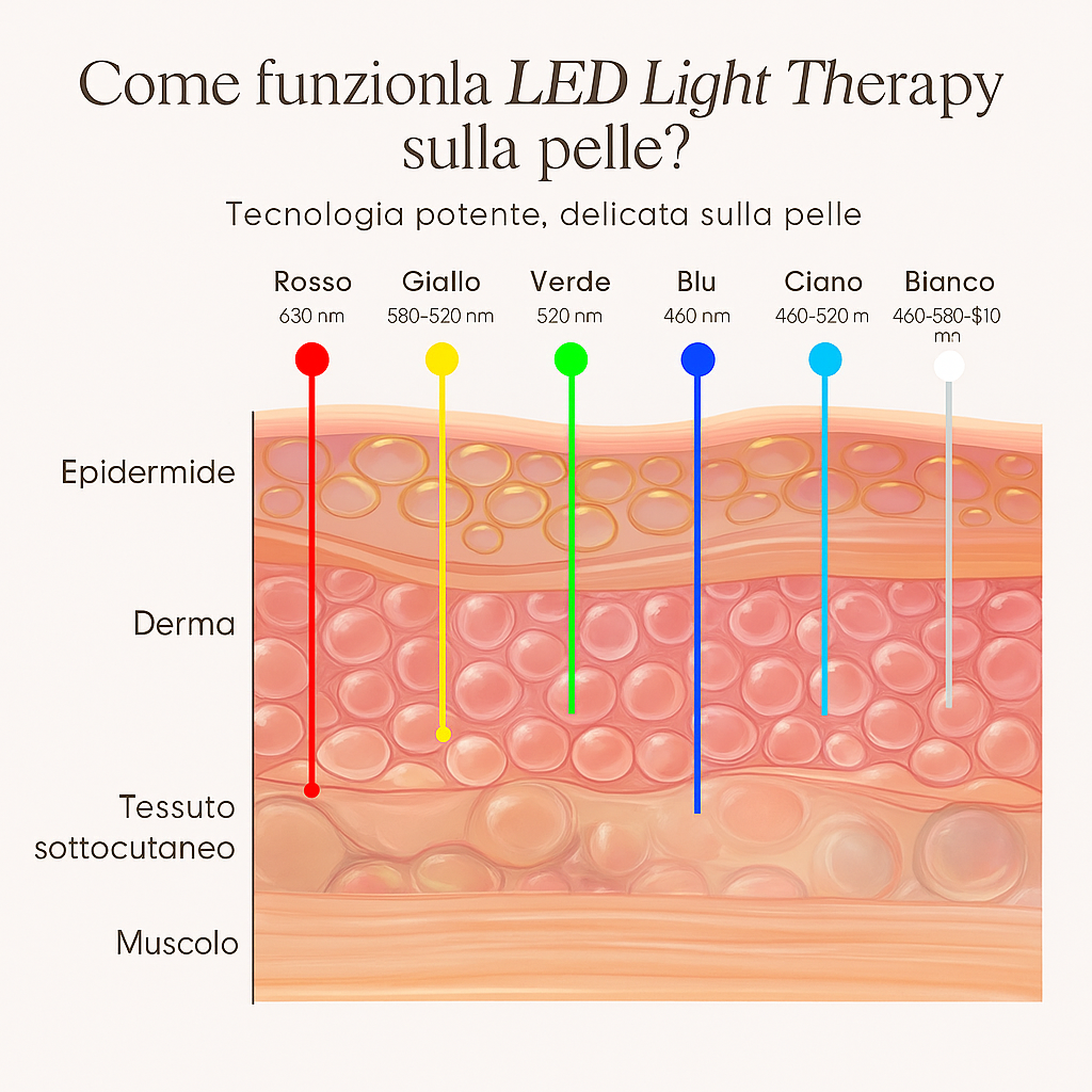 Maschera LED Viso-Rivitalizza e Rigenera la Pelle